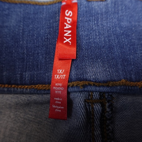 Spanx Skinny Jeans Light Vintage Wash Blue Womens Plus 1X Stretch 20275Q - Picture 6 of 9